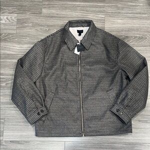 Magaschoni Brown and Cream Houndstooth Jacket